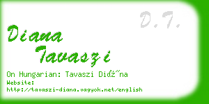 diana tavaszi business card